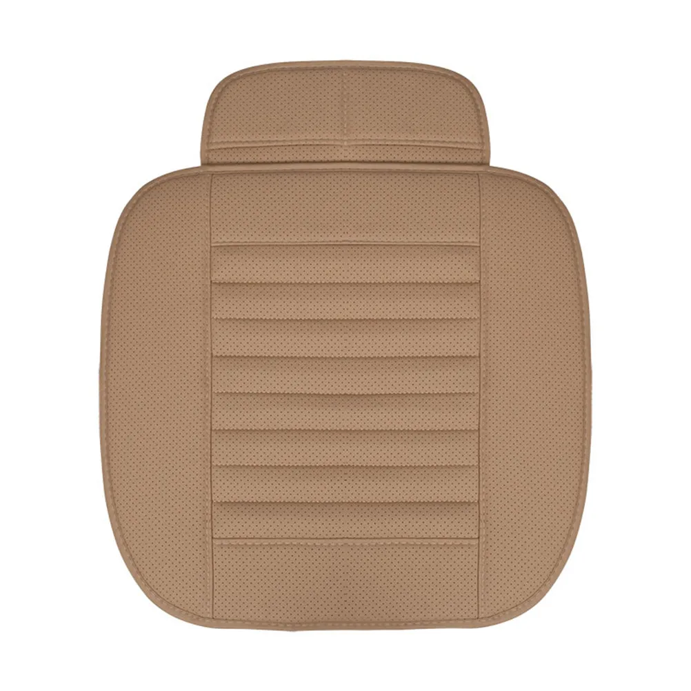 Premium Bamboo Charcoal Car Seat Cushion with High Elastic Sponge Ventilated Dry Healthy Seat Pad Temperature Control Humidity