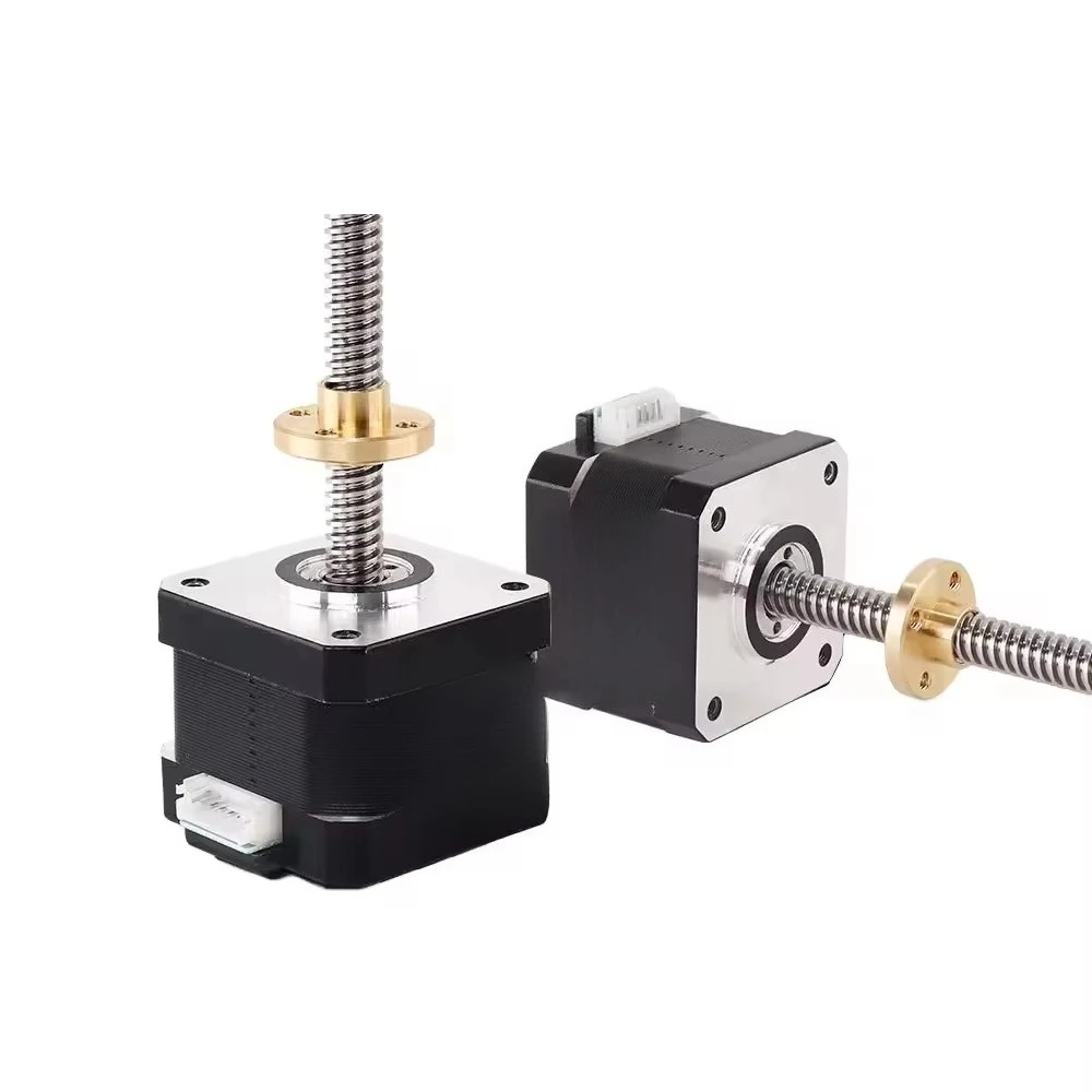 

Hot sale Nema17 stepper motor 17hs3401s-T8*8 300mm long T8 spiral motor printing machine