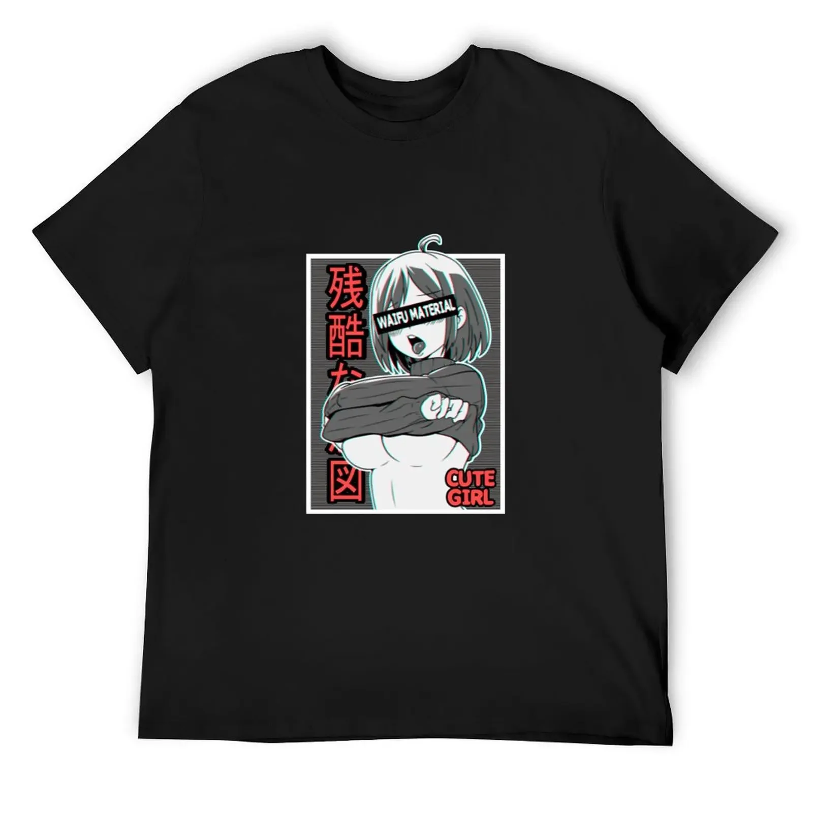 

Anime. Senpai girl. Hentai. Waifu material. T-Shirt oversize t-shirts man for a boy T-shirts man black t-shirts for men