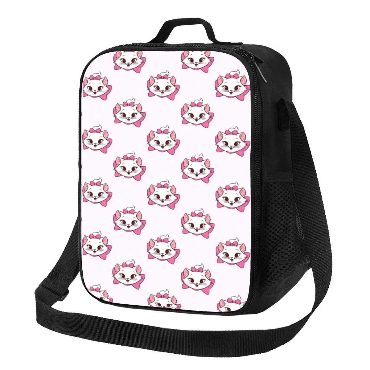 

Custom Marie Cat Cartoon Insulated Lunch Bag for Women Thermal Cooler Bento Box Office Picnic Travel
