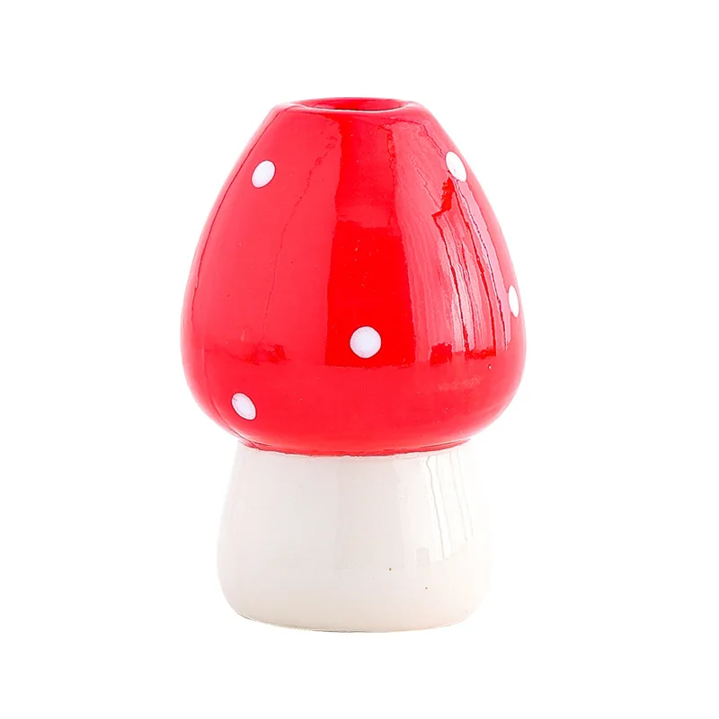 

CX cute mushroom, high value cute home decoration painted ceramic desktop ornament
