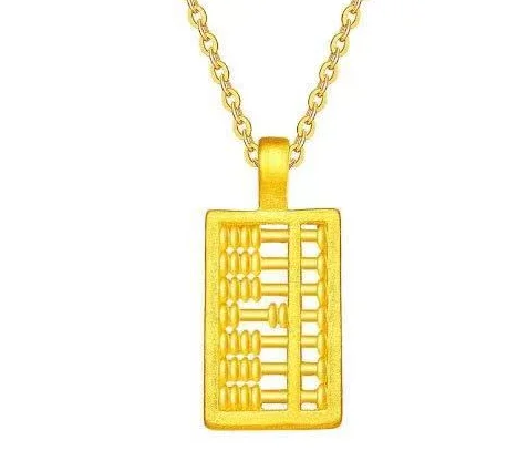 new arrival 24k pure gold pendants gold abacus pendant fine gold charms