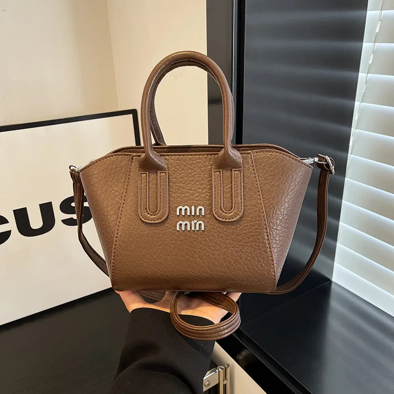 

2025 Vintage Bucket Bag - Maillard Tone Shoulder Purse for Women, Unique Leather Handbag, Casual & Office Chic