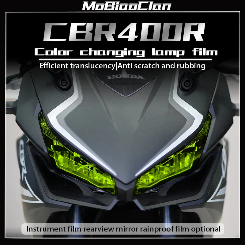 

For Honda CBR400R CBR 400R cbr400r 2022 Modified Accessories Headlight Tail Film Instrument Film Rearview Mirror Protection Film