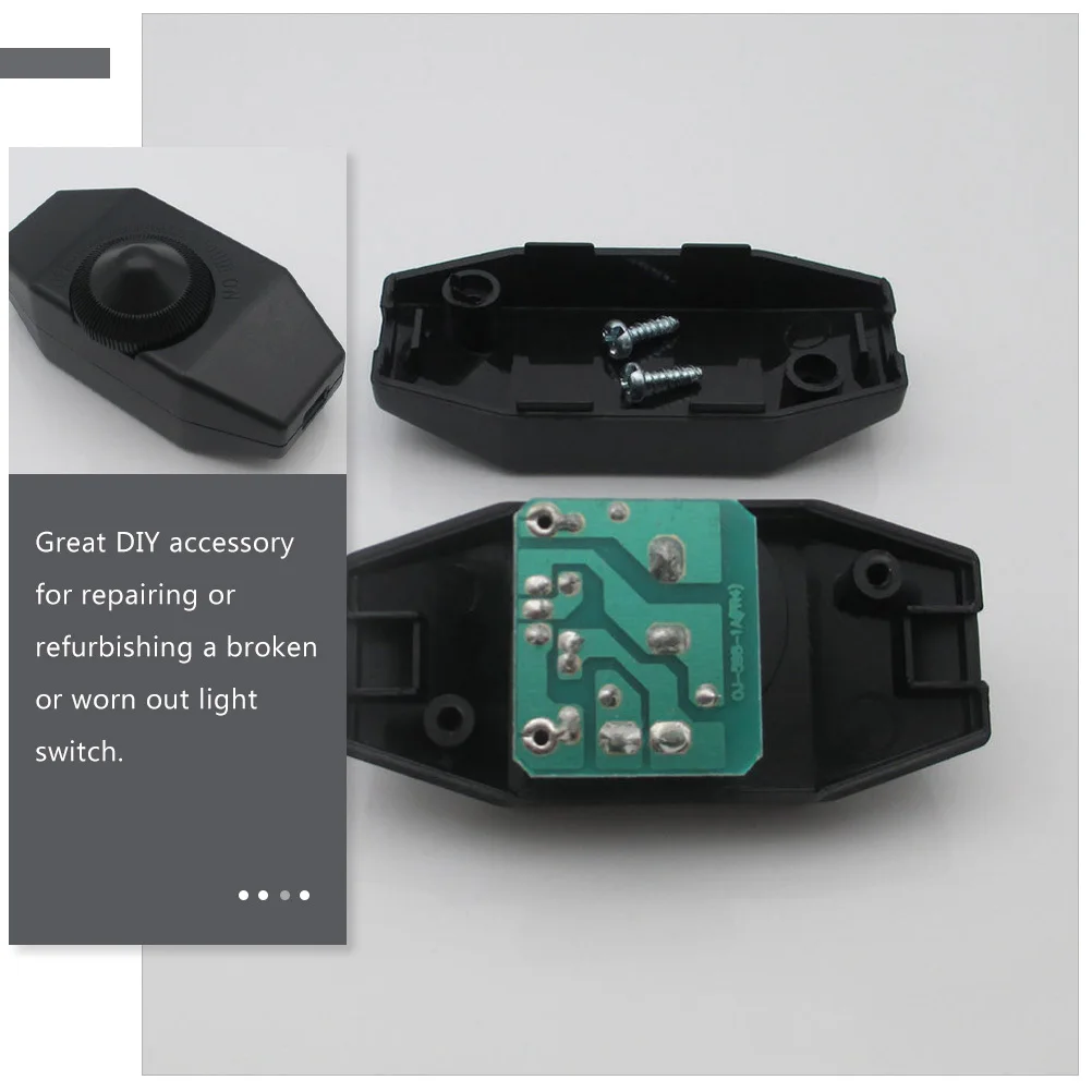 

2pcs Dimmer Switch For Led Lights Rotary Knob Adjustable Brightness Lamp Dimmer Mini Single Color Controller For String Rope