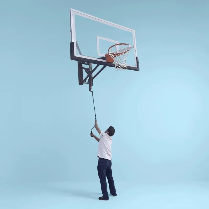 Hot Dip Galvanized Adjustable Anti rust Wall Mounted Basketball Backboard Hoop for Outdoor Basketball Court