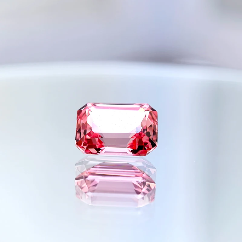 مختبر نمت Padparadscha الزمرد شكل VVS1 لون اللوتس الأحمر بالجملة لخواتم المجوهرات المتقدمة صنع الأقراط مع شهادة