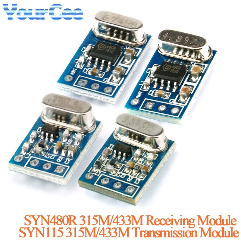 SYN115 SYN480R 315M 433M Wifi Wireless Receiver Transmitter Module ASK/OOK Board 13.560 6.7458 Crystal Oscillator