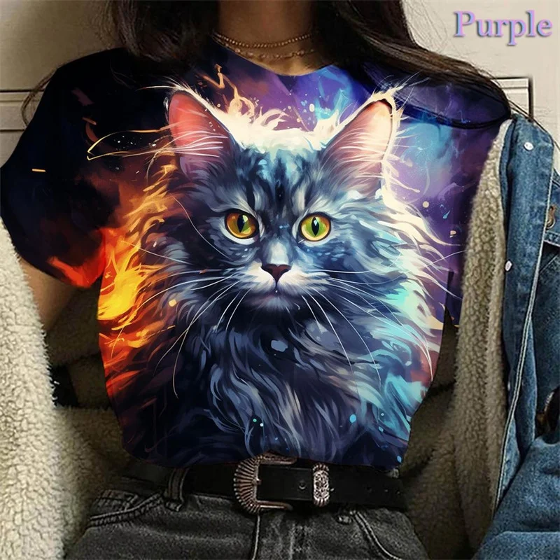 

New Fashion Women's 3D Print T-Shirt Funny Animal Print T-Shirt Short Sleeve Men's Top Men Lady Unisex Children Tshirt Clothes