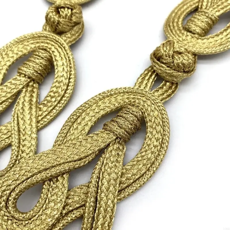 Filo d'oro cinese Cheongsam pulsante chiusure fissaggio del nodo fatto a mano per cucire Y08E