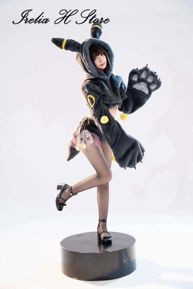 Irelia H Store Game Umbreon Bee Lovely Set  Cospaly Costume Sexy lingeries Plush Sweet Bee Set image 2