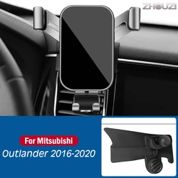 Car Mobile Phone Holder For Mitsubishi Outlander 2016-2020 Special Mounts GPS Stand Gravity Navigation Bracket Auto Accessories