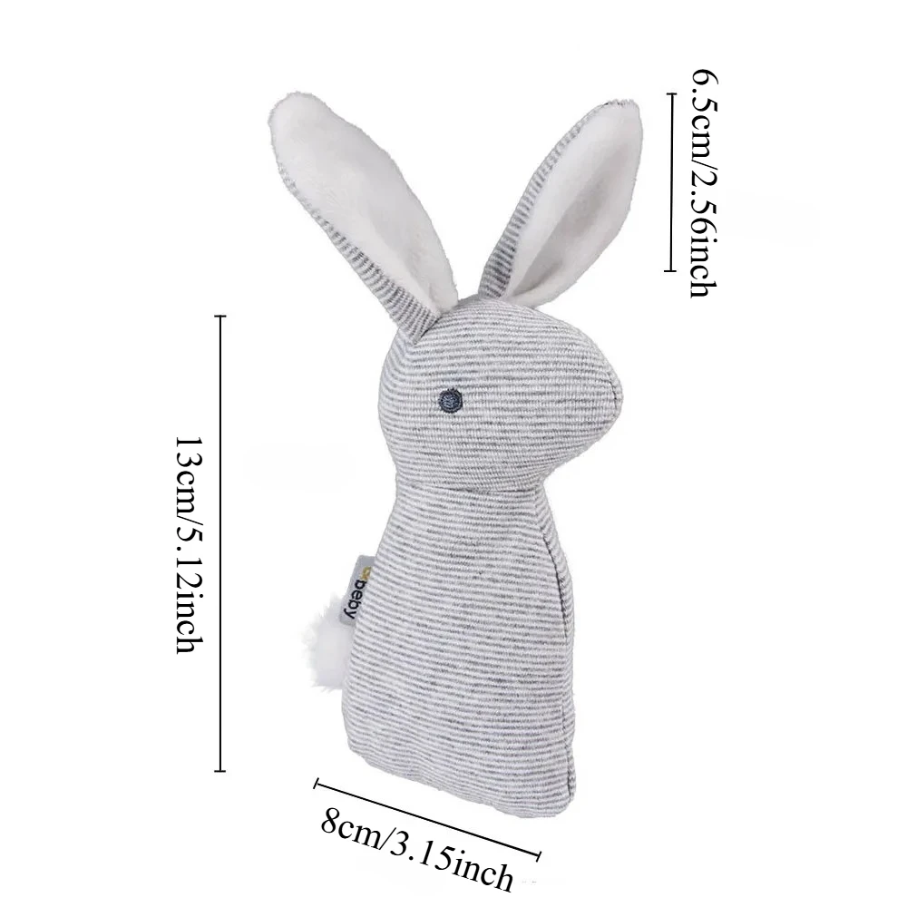 New Cute Stuffed Toys Squeak Rabbit Shape Sounding Plush Toy With Built-In Bell Dog Chew Squeaky Whistling Involved  Dog Toys