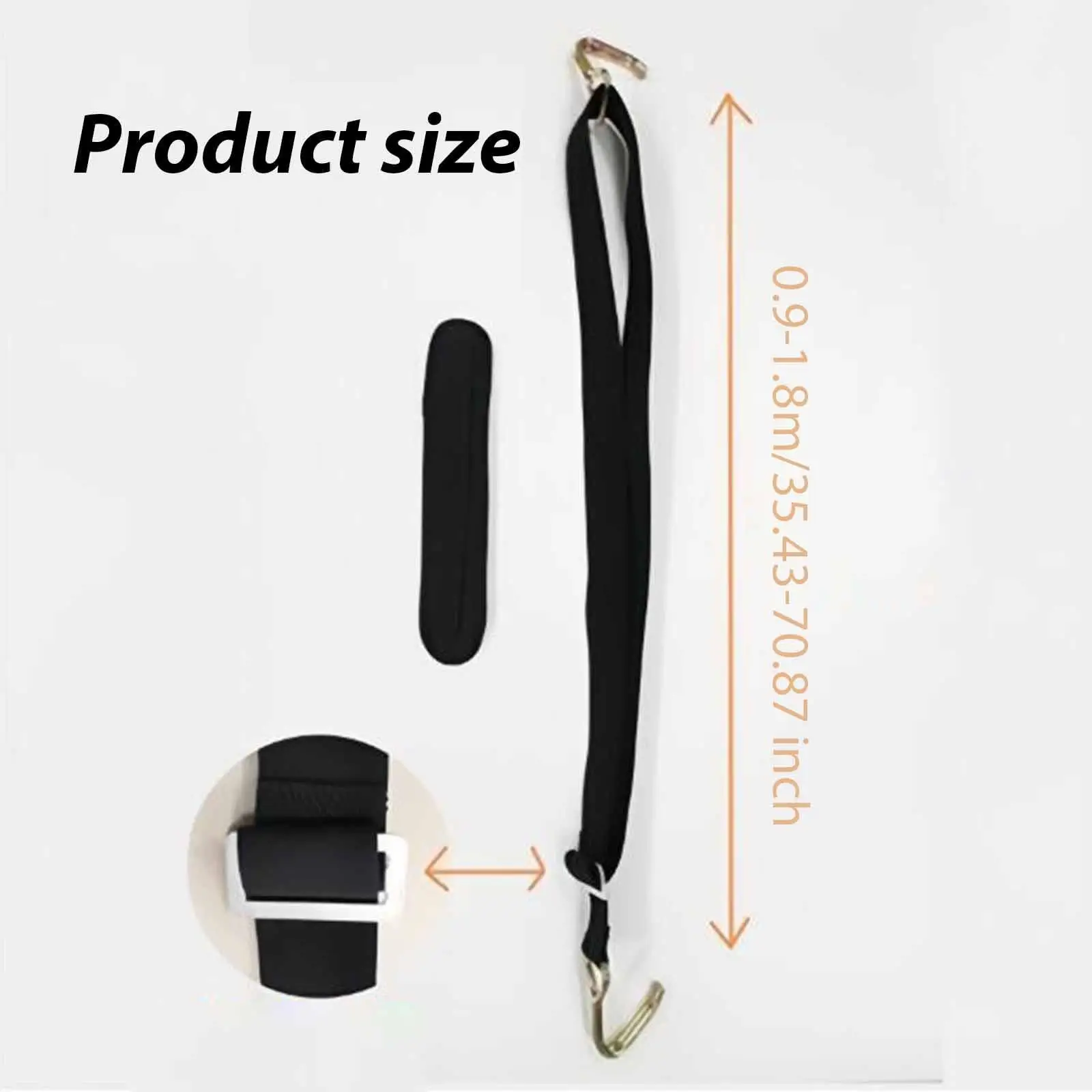 

Black Polyester Cargo Strap Carrier Water Jug Fixing Straps Adjustable Lifting Moving Strap for Drinking Gallon Bucket