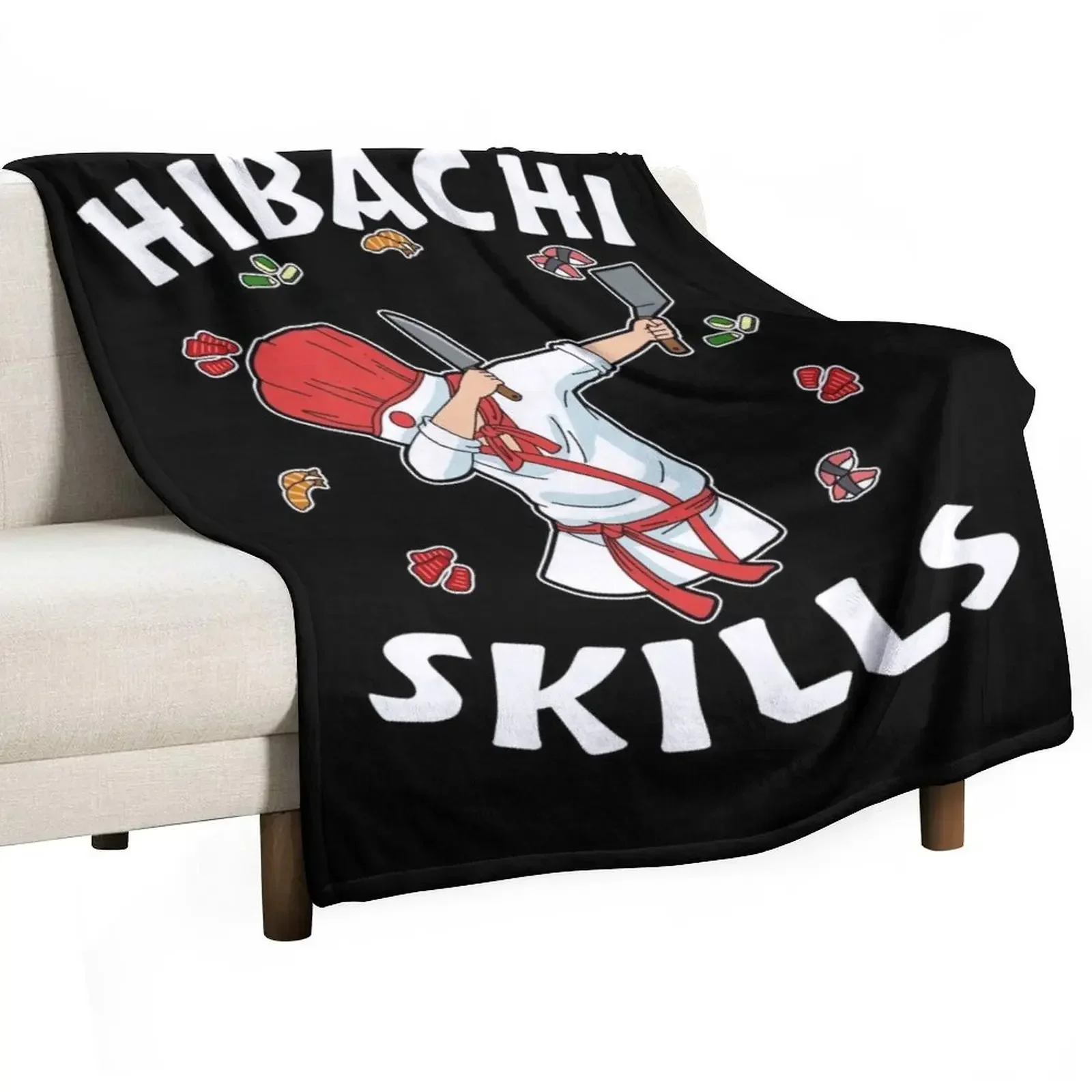 Hibachi Connoisseur Gifts Hibachi Chef Costume Hibachi Grill Throw Blanket cosplay anime Baby sofa bed Blankets