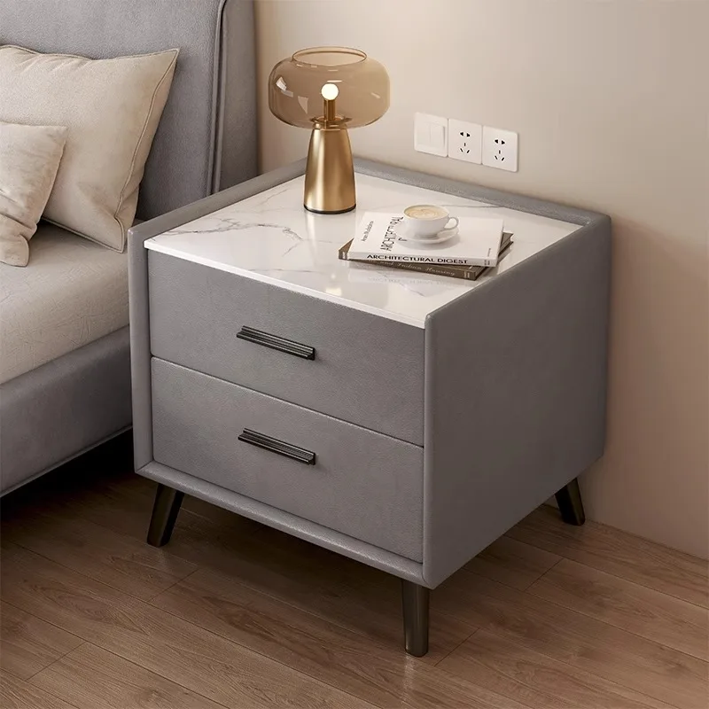 

Glossy Girly Bedside Table Brass Removable Grey Wooden Bedside Table Drawers Minimalist Sillones Modernos Home Furniture