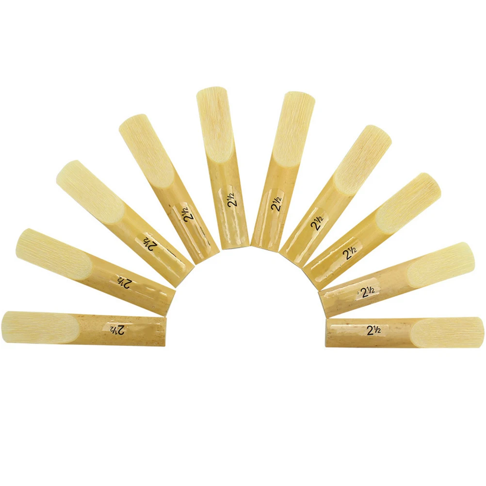 

10pcs Clarinet Durable Compact Accessory for Saxophone Supplies Lightweight Easy to Carry Practical Reeds Long Life
