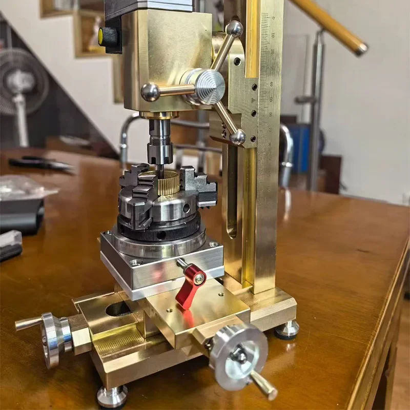 Watch Repair Tool Drill/Milling Combination Machine—ER11 High-Precision Drilling, Three-Jaw Chuck, Compatible with CNC