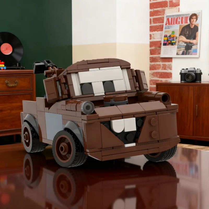 

322pcs MOC Tow Mater From Cars City Champions Model Building Blocks Construction Toy Assemble Christmas Gift Creative DIY Idea