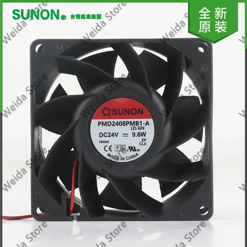 New SUNON Precision PMD2408PMB1-A 2.GN 8038 80X80X38MM 8CM 5V 12V 48V DC24V 9.6W High Airflow Fan