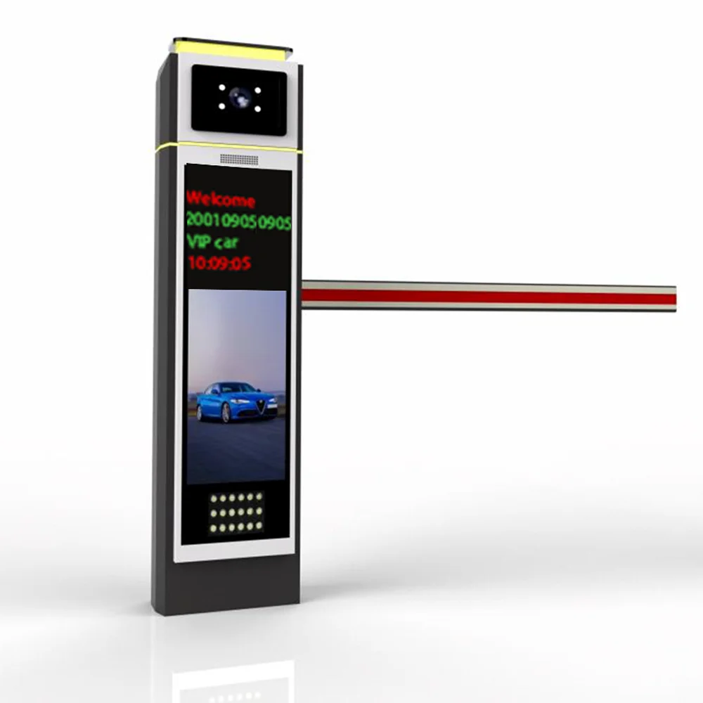 نظام كاميرا ALPR ANPR LPR مع بوابة حاجز وقوف السيارات