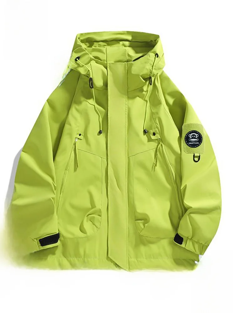 

Мужская осенняя спортивная повседневная куртка Paul Frank для активного отдыха с капюшоном, свободного кроя, из полиэстера, молодежная модная модель