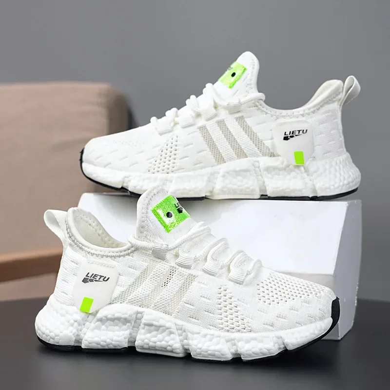 

Boys' Breathable Mesh Shoes, Summer Single Mesh Sports Shoes, Middle-aged Children's Ultra Light Mesh Running Shoes,