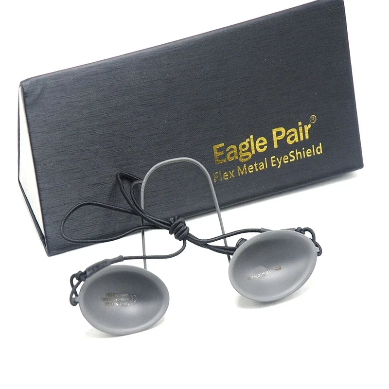 5 قطعة OD7 + الصلب Eyepatch نظارات الليزر حماية نظارات السلامة IPL الجمال المقاوم للصدأ 190nm-14000nm