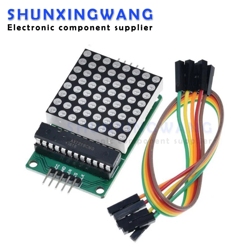 Módulo de matriz de puntos MAX7219 8*8, módulo microcontrolador, módulo de pantalla MCU, módulo de Control de pantalla LED para Arduino 5V