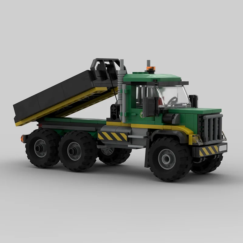 485pcs MOC City Farm Heavy Haul Logging Truck & Loader Model Toy Building Blocks Architecture Christmas Gift 3D Assemble DIY