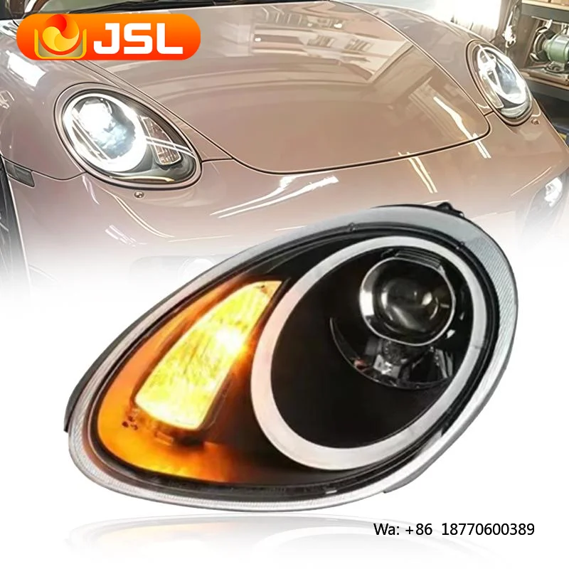 

For Boxster 987 Cayman Halogen Emitting Diode Tube Projector Headlight 987 Car Parts 2005-2008 Car Lights