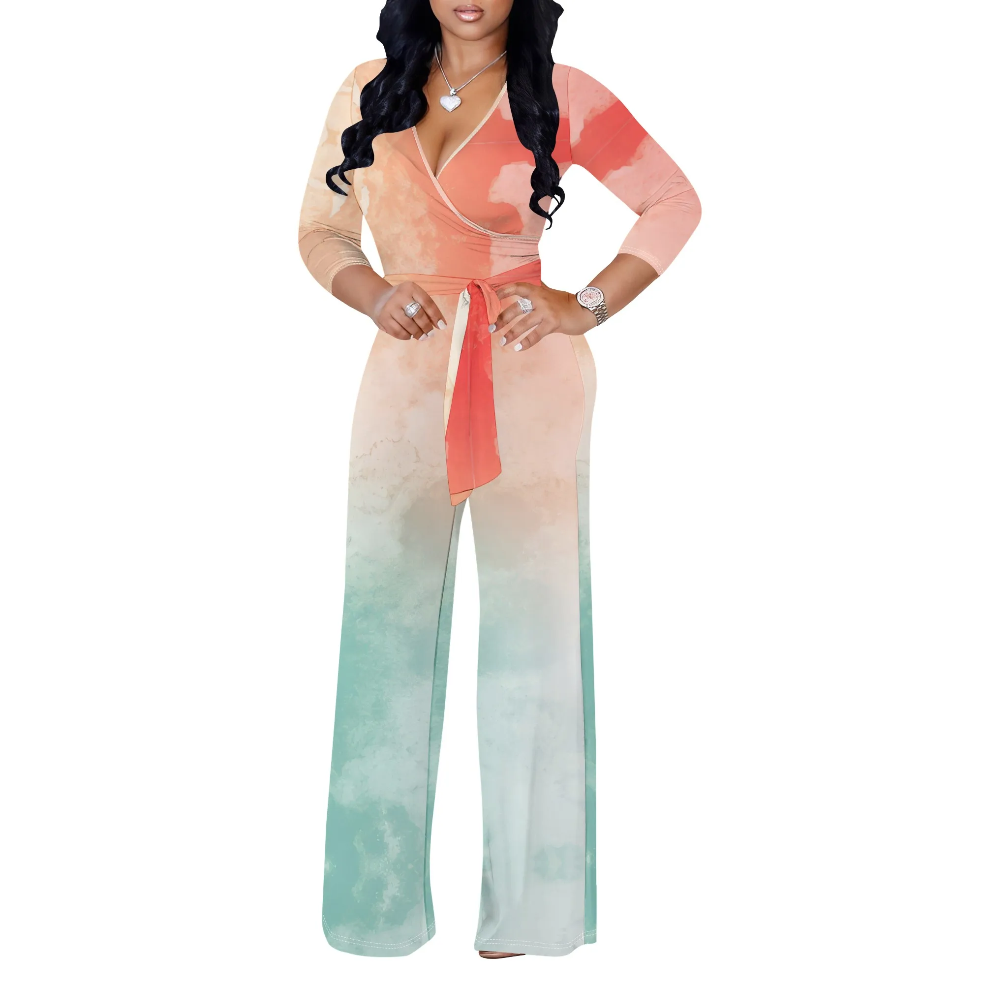 Hot Pink Floral Shadow Print Strappy Romper for Women Sleeveless Summer Bodycon Jumpsuit