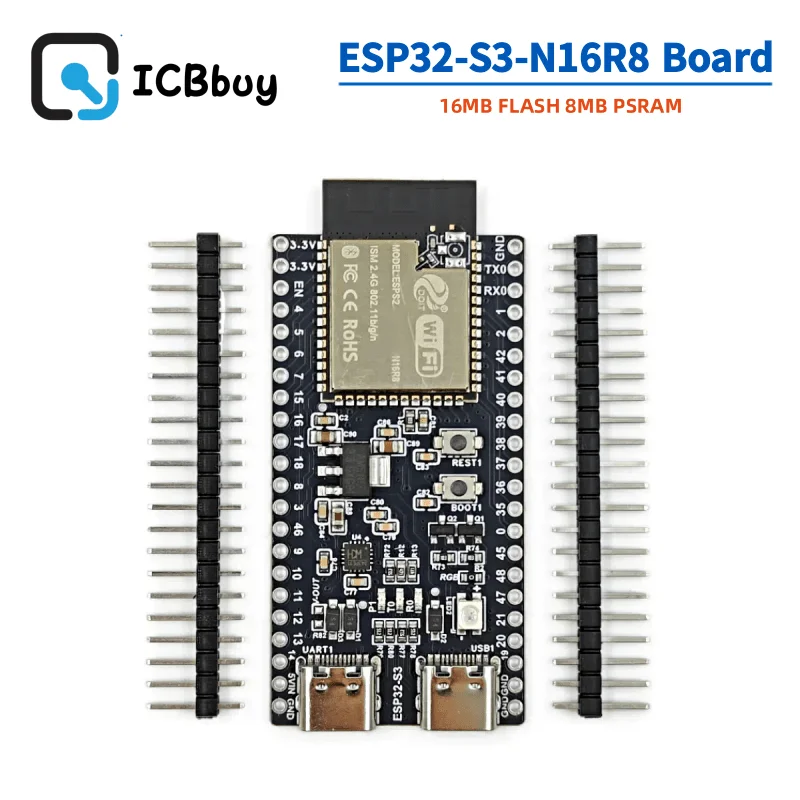 esp32-s3-placa-de-desenvolvimento-wifi-bt-para-arduino-ide-tipo-c-esp32-s3-n16r8-44pin-16mb-flash-8m-psram-esp32-s3