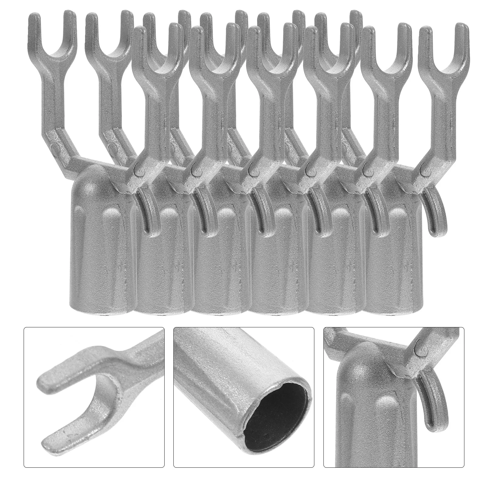 

6 Pcs Outdoor Branch Plug Shelf 1000X600X200CM Aluminum Alloy Stand Topper Support