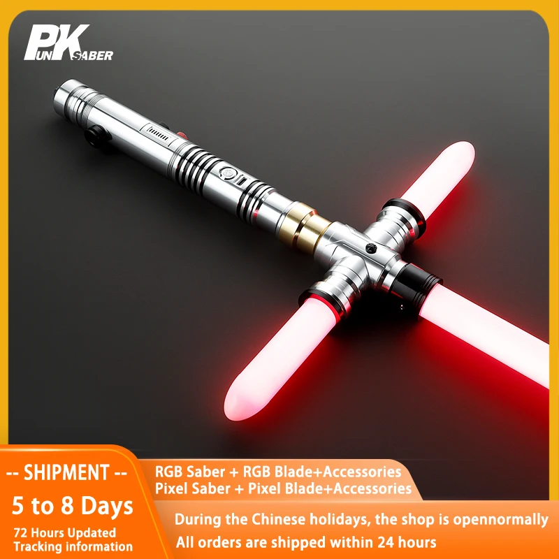 PunkSaber Lightsaber Neopixel Jedi Laser Sword Heavy Dueling Sensitive Smooth Infinite Changing Hitting Sound Light Saber Toys