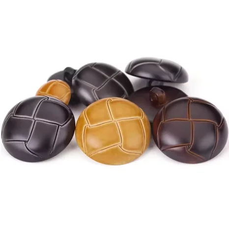 

50/100Pcs 15-25mm Faux Leather Round Button Coat Suit Retro Decor Buttons Windbreaker Fastener Sewing Accessories for Handbags