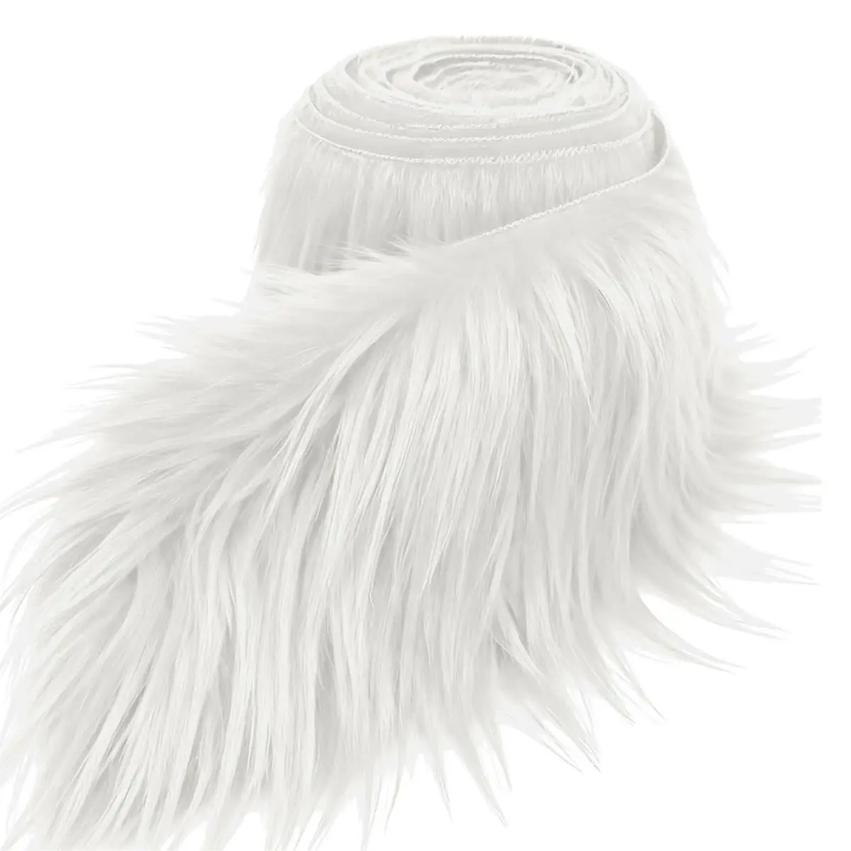 Tela de Pelo Sintético Peludo Precortada en Tiras, 1 Pieza, para Manualidades, Barba de Gnomo, Disfraz de Enano, Decoración