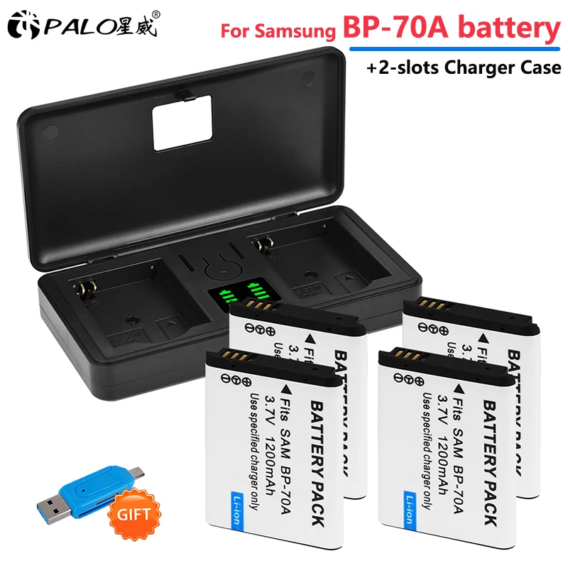 

BP-70A EA-BP70A IA-BP70A BP70A Battery with LCD Fast Charger Box for SAMSUNG AQ100 DV150F ES65 ES67 ES70 ES71 ES73 ES74 ES75