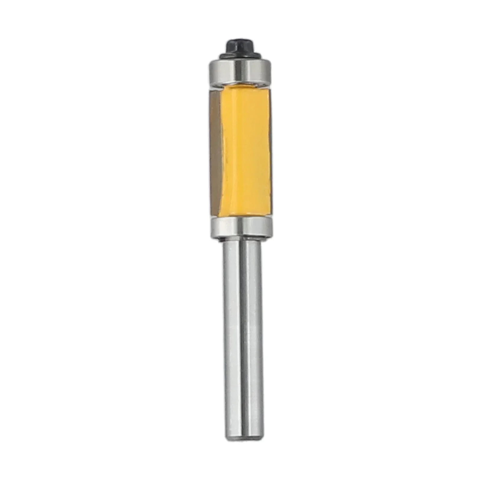 Yellow New Router Bit Straight Trim Solid Hardened Steel Carbide Flush Double Bearing Milling Cutter Router Bit