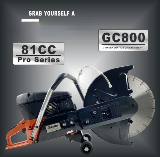 81cc 4200W manual portable gasoline concrete cutting saw GC800 cutting machine