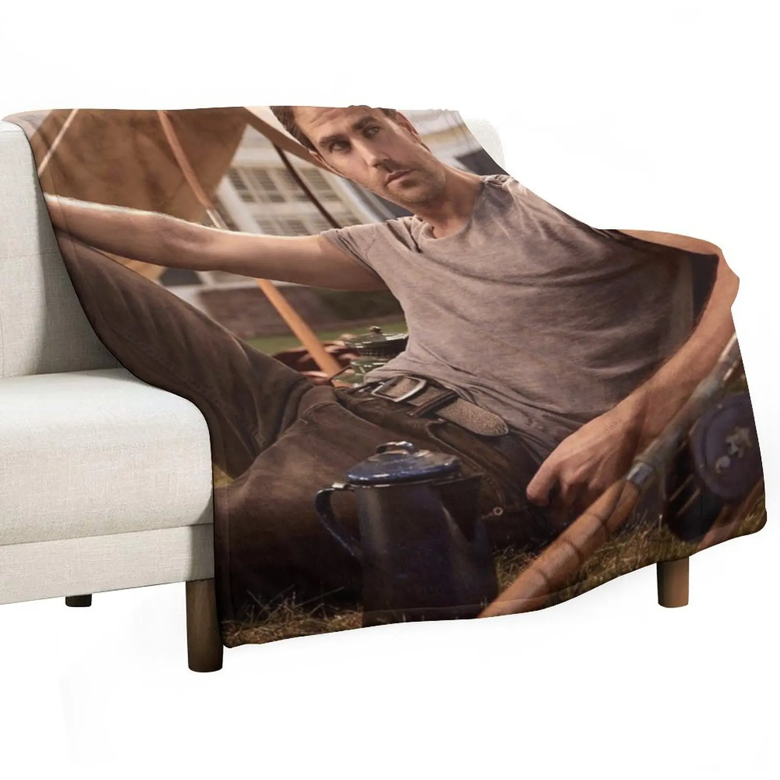 

paul wesley Throw Blanket Bed Fashionable cosplay anime Hairy bed plaid Blankets