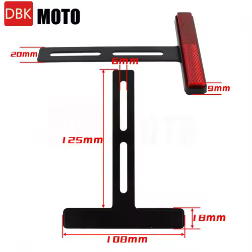 Universal Motorcycle Rear Reflector Cat's Eyes Long T-Holder For Kawasaki For Honda For Harley For Yamaha For KTM - Image 3