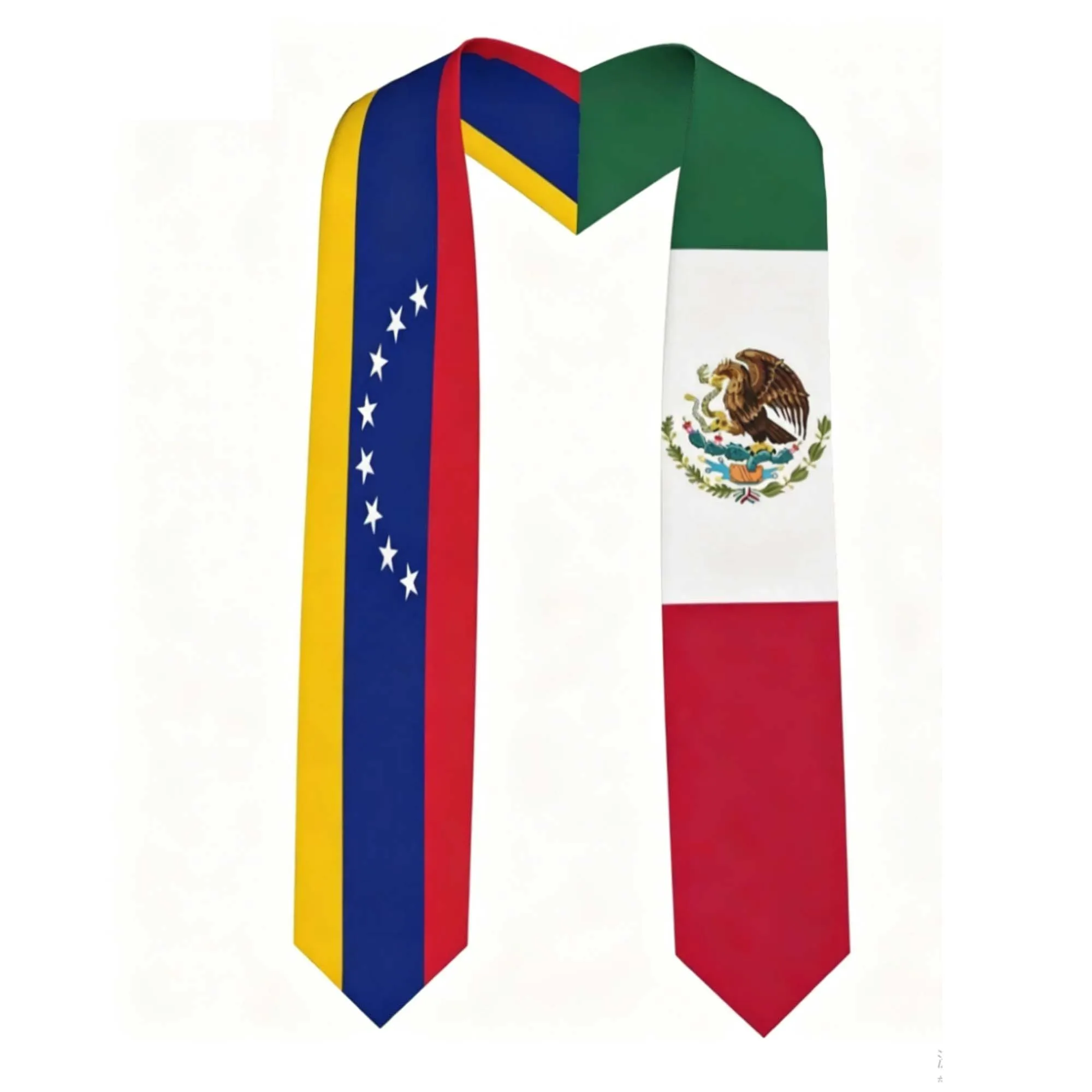 estola-de-formatura-unissex-com-bandeiras-da-venezuela-e-mexico-para-celebracoes-academicas