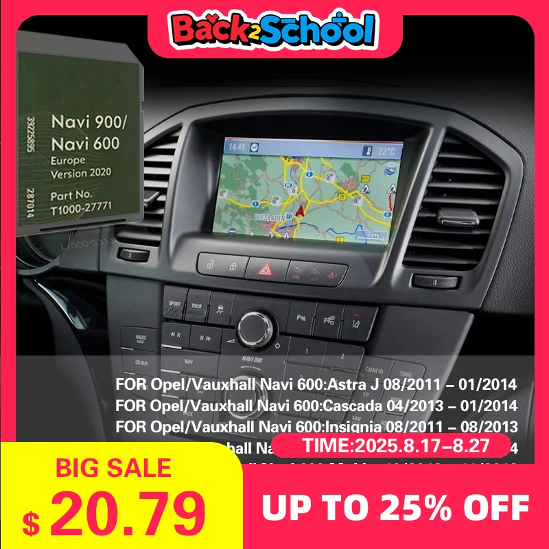

Карта Сэб-навигатора для Opel Vauxhall Navi 900 Europe 16 ГБ навигационной SD GPS-карты