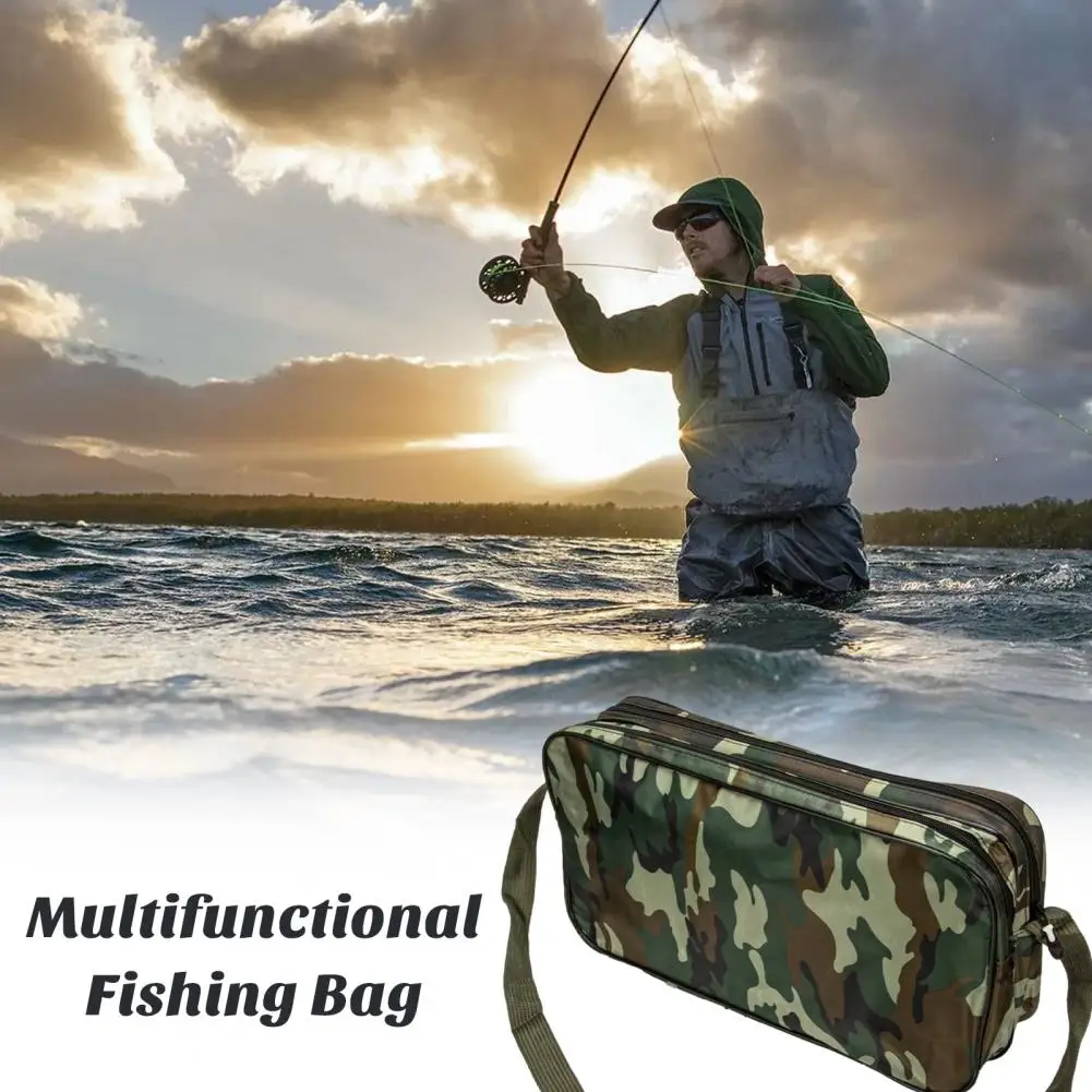 

Oxford Cloth Fishing Bag Shoulder Strap Fishing Bag Versatile Fishing Gear Bag Spacious Oxford Cloth Organizer with for Raft