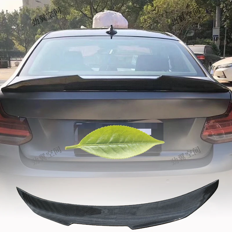 Suitable for BMW 2 Series F22 M2 F87 PSM Style Carbon fiber Rear Spoiler Trunk wing 2014-2019 FRP carbonSpoiler