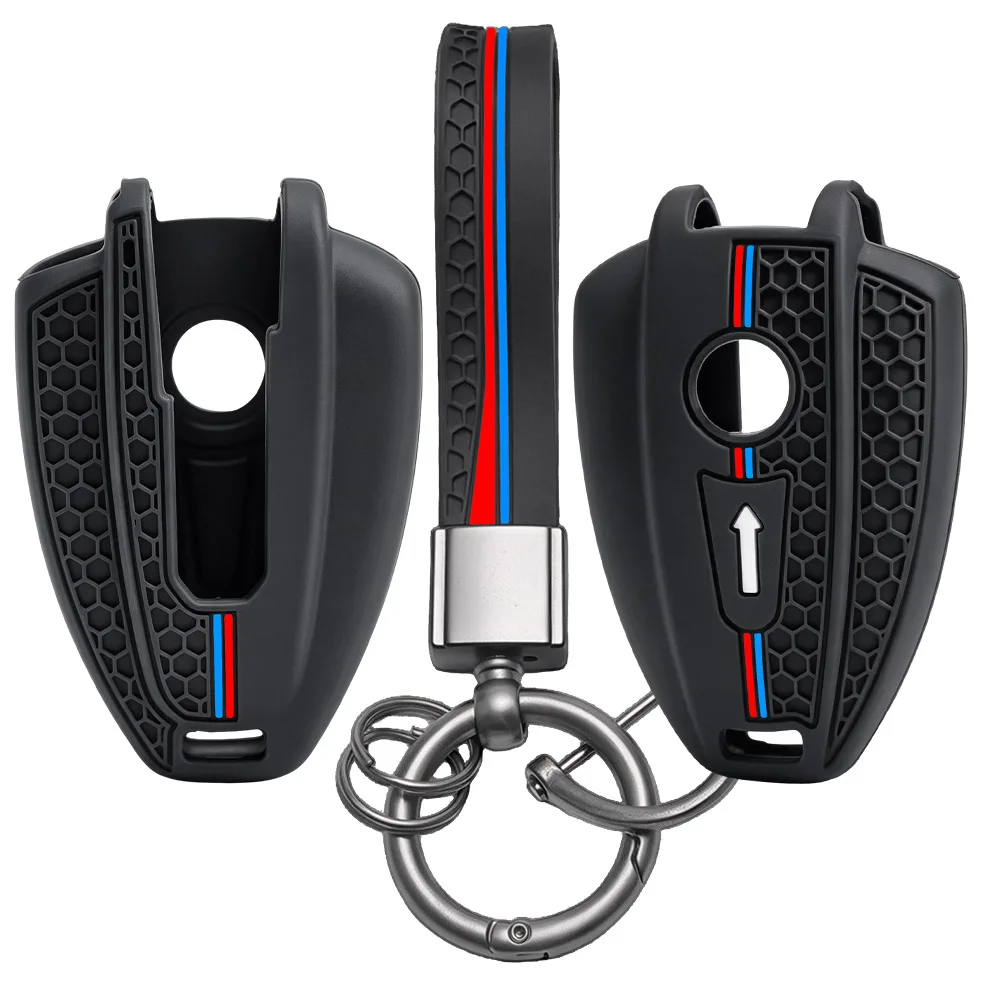 Keychain Silicone Motorcycle Key Case Protector Keyless Cover For BMW R 18 Classic 100 Years R18B R18 B/Roctane/Transcontinental
