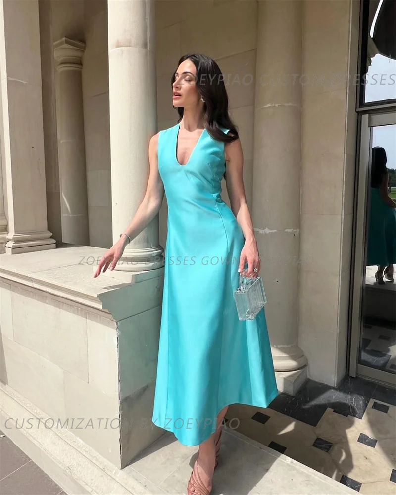 Fashion Green Women's Patchwork Casual Dress Sleeveless A Line Short Evening Party Dresses Female Gowns Summer 2024 New