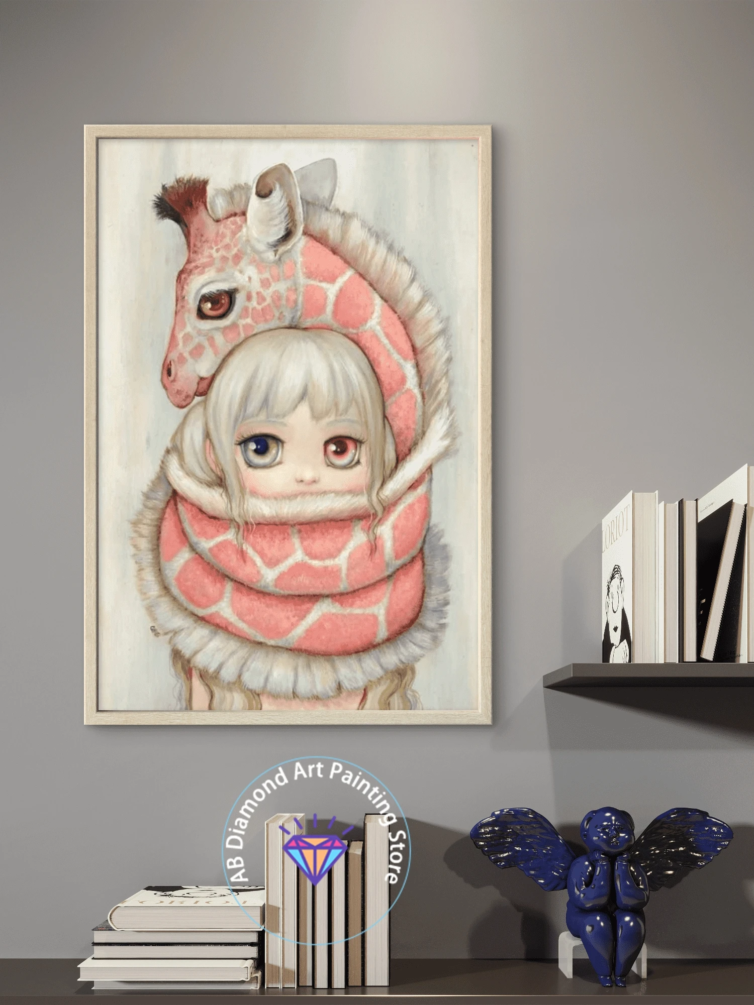 Kits de pintura de diamante AB bordado de mosaico de chica colorida de fantasía, conjunto de manualidades de punto de cruz, decoración de pared, regalos artesanales de arte 5D DIY