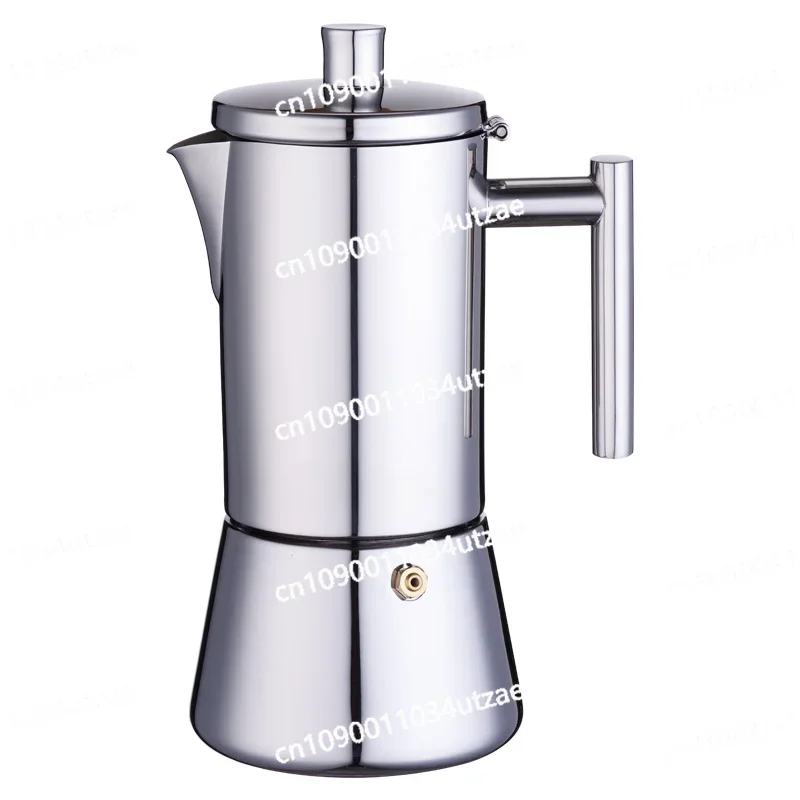 Mocha Pot, Italian Stainless Steel Coffee Pot, Induction Cooker Heating Espresso Machine